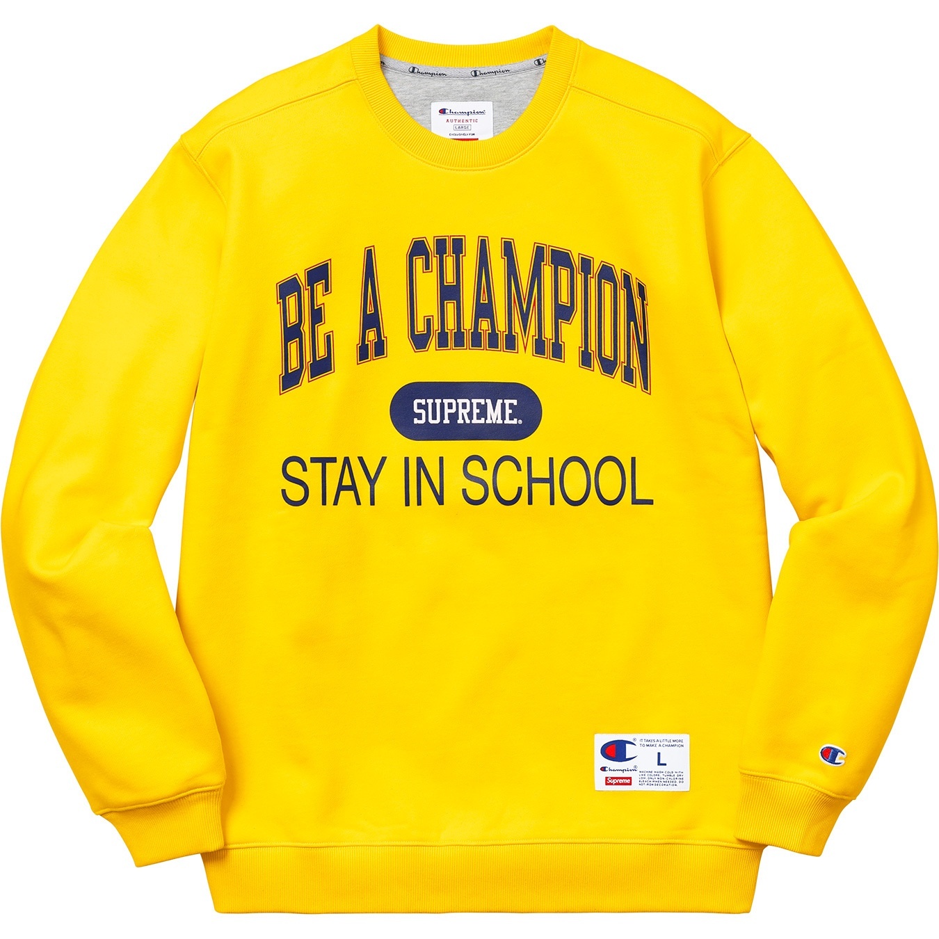Supreme®/Champion® Stay In School Crewneck view 3